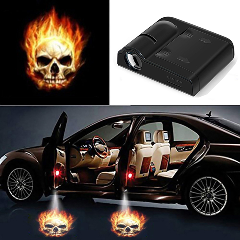 Interior Design Logo - 1pcs Car Door Logo Light Welcome