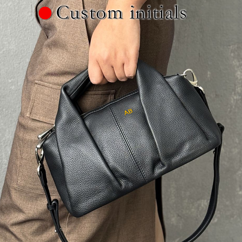 Interior Design Japanese - Custom Initials Leather Pillow Bags For