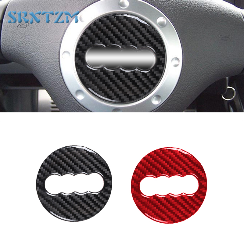 Interior Design Logo - Car Carbon Fiber Steering Wheel Logo