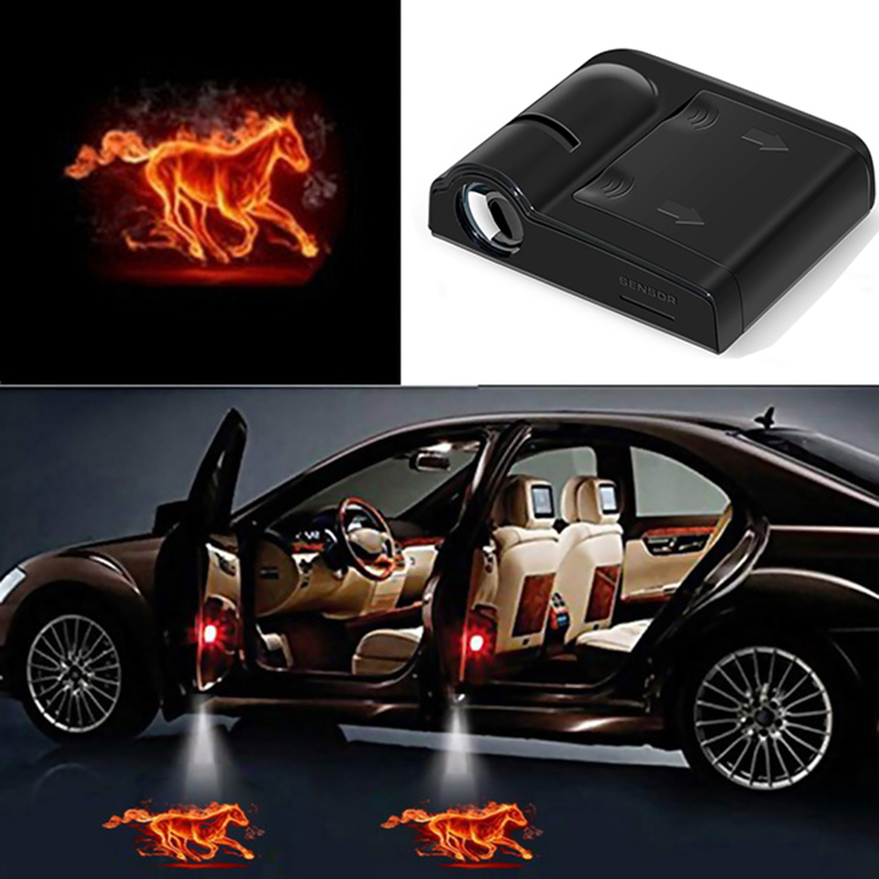 1pcs Car Door Logo Light Welco - Interior Design Logo review and price