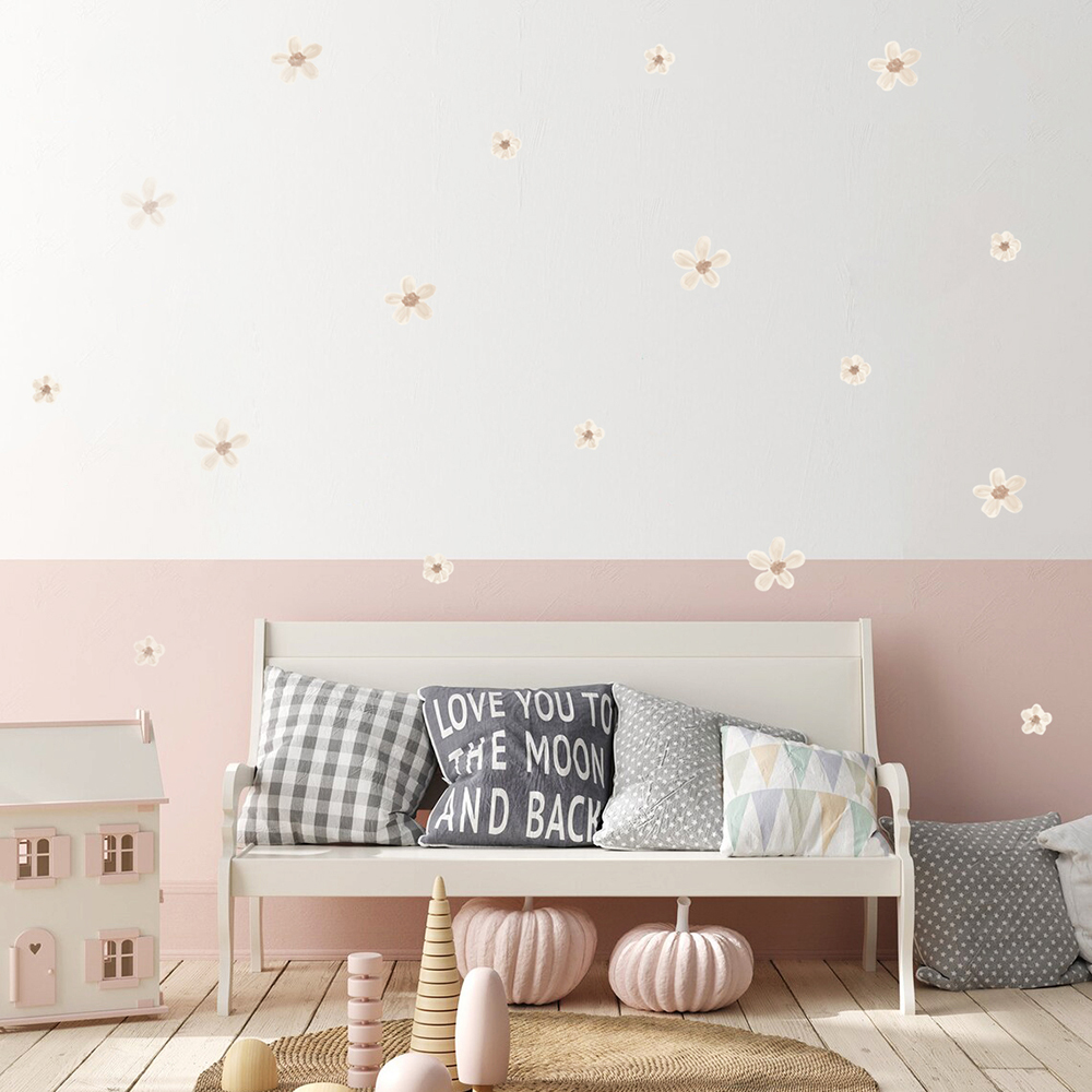 Boho Solid Colored Flowers Nur - Interior Design Quotes review and price