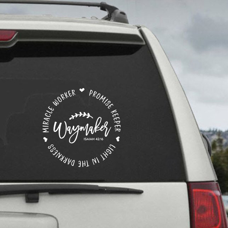 Waymaker Christian Quote Vinyl - Interior Design Quotes review and price