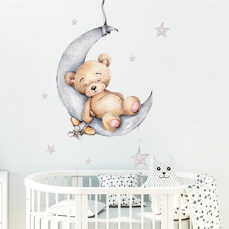 Cartoon Teddy Bear Sleeping on - Interior Design Quotes review and price