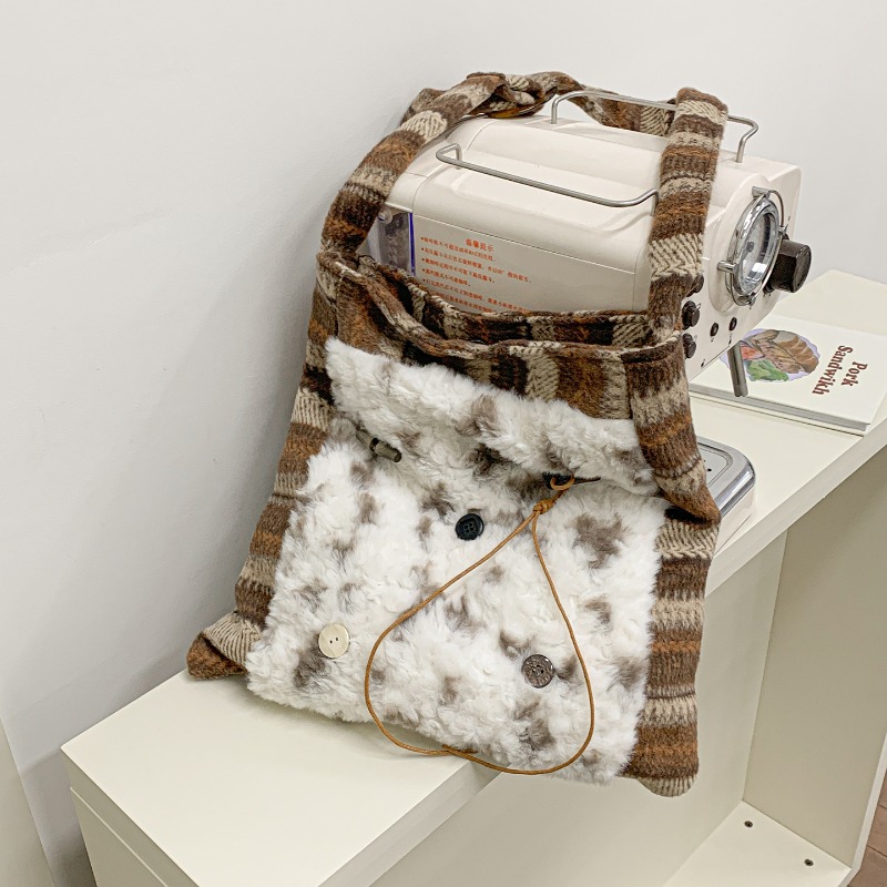 Milk Cotton Patchwork Plaid Ha - Interior Design Japanese review and price