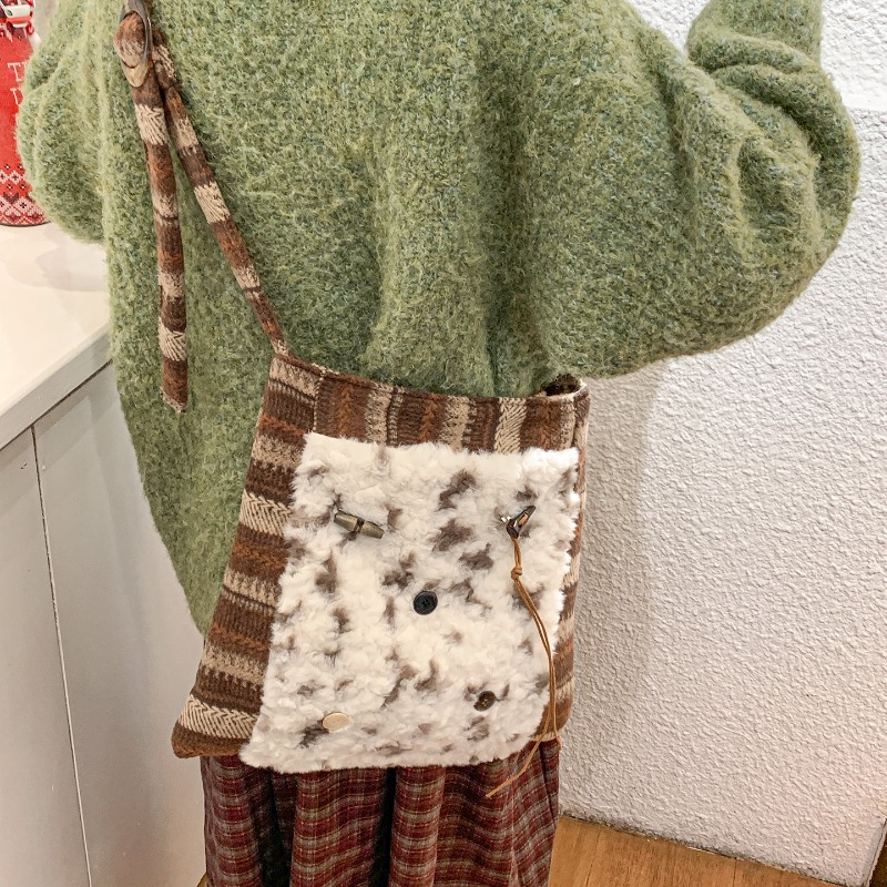 Milk Cotton Patchwork Plaid Ha - Interior Design Japanese review and price