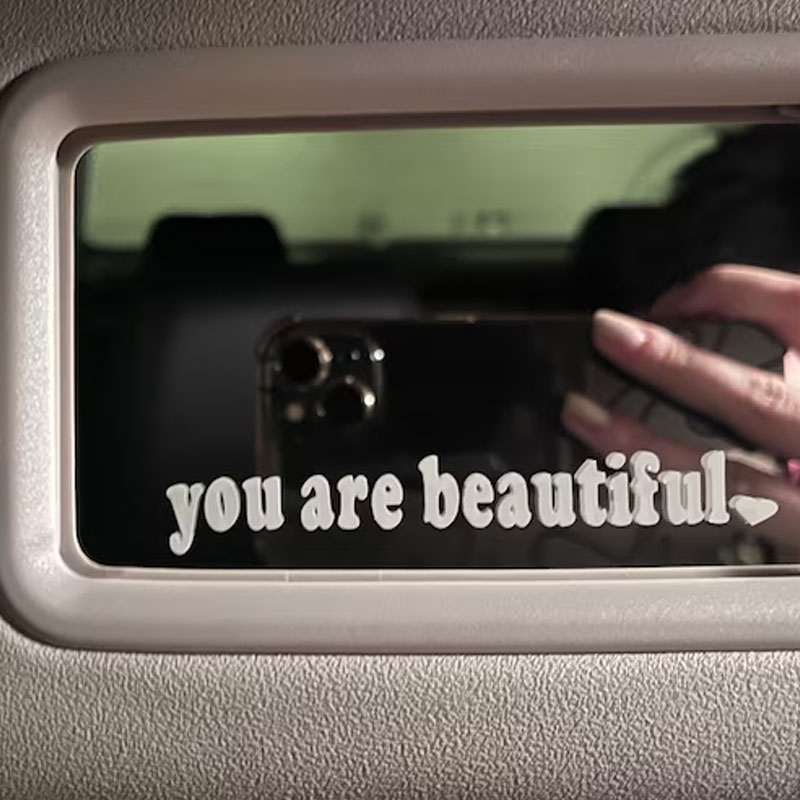 The Text Car Stickers You Are  - Interior Design Quotes review and price