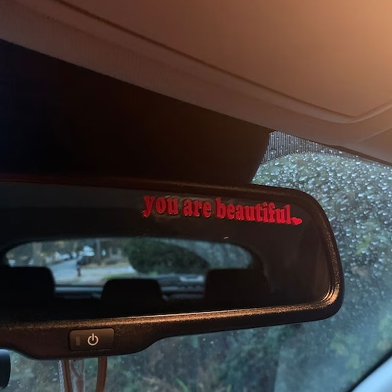 The Text Car Stickers You Are  - Interior Design Quotes review and price