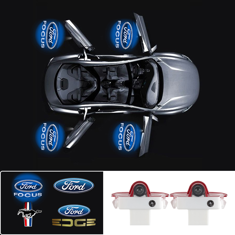 2pcs LED Car Logo Door Welcome - Interior Design Logo review and price
