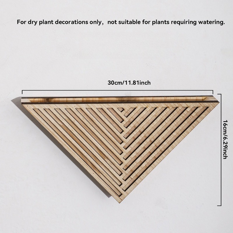 1pcs Light Wood Geometric Line - Geometric Shelf Triangle review and price